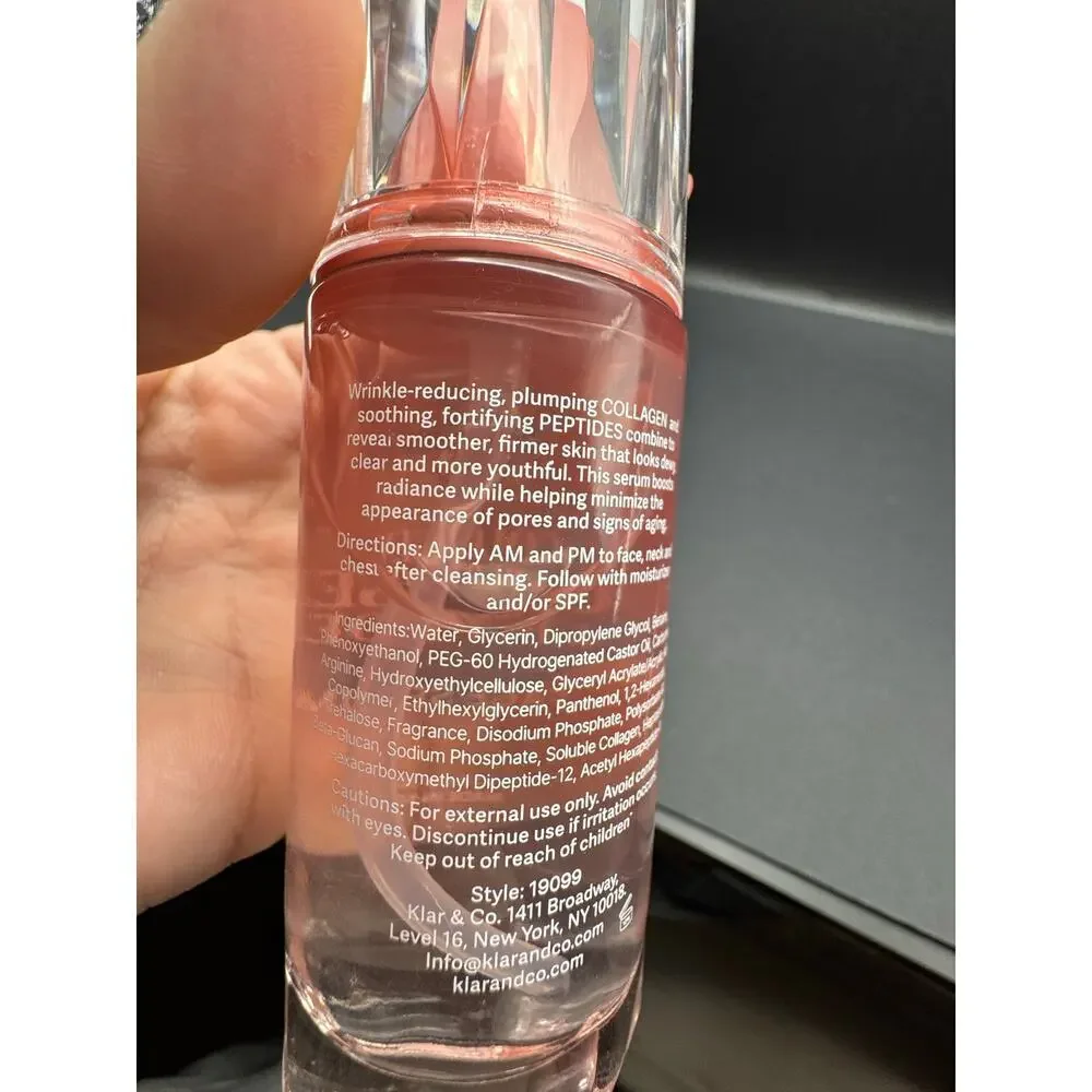NWT Serenity Anti-Aging Collagen & Peptides Face Serum 2 fl oz